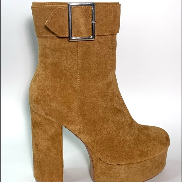 Suede Platform Boots - Picture 2 of 5